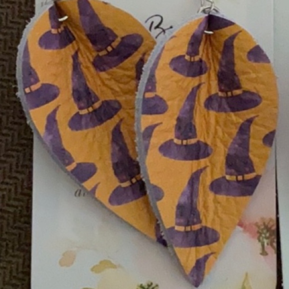 Halloween Earrings - GENUINE Leather!